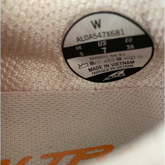 ALTRA Dusty Pink Torin 5 Lightweight Running Shoes SZ 7 - Picture 7 of 12